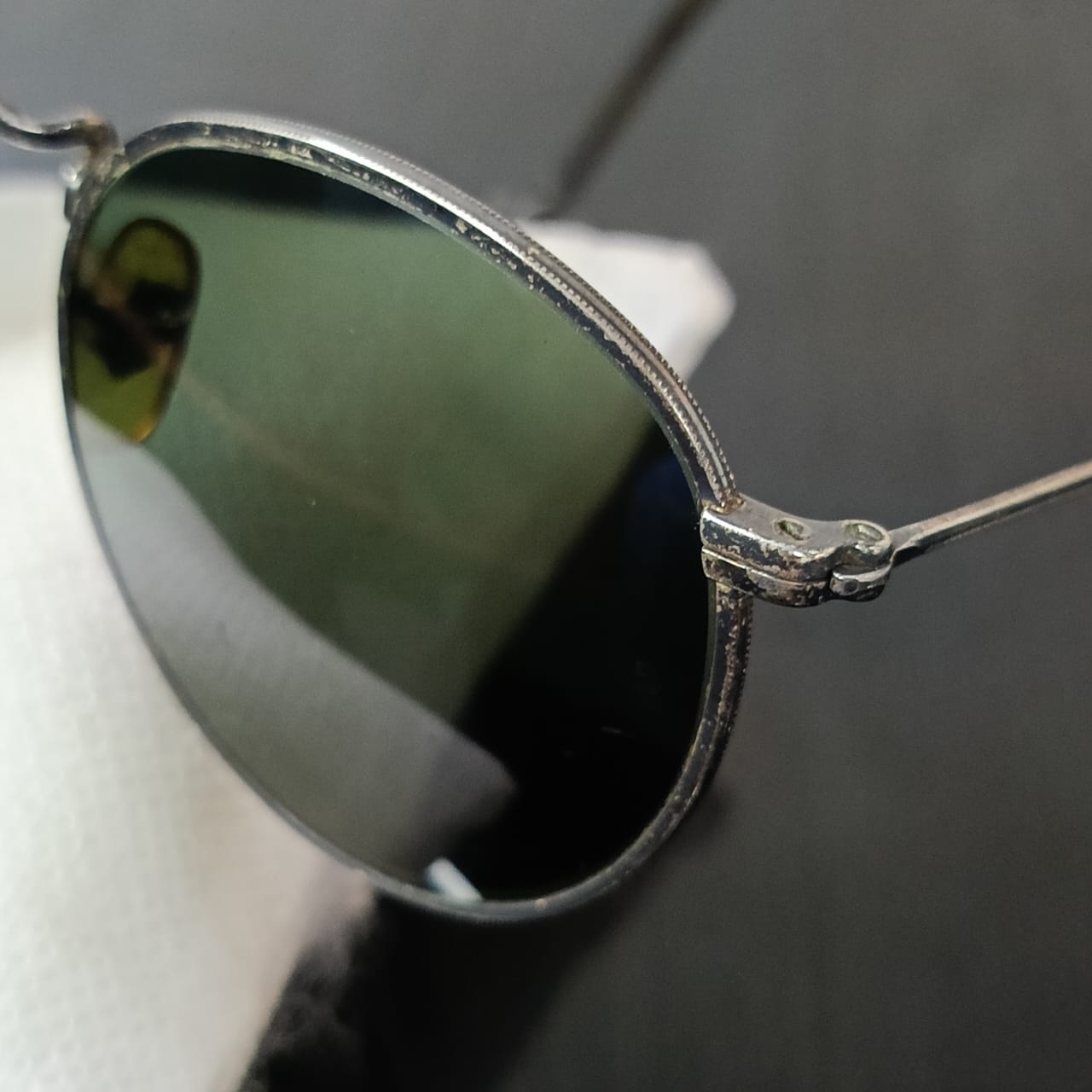 Lunette ray ben USA bl original rare vintage en argent 