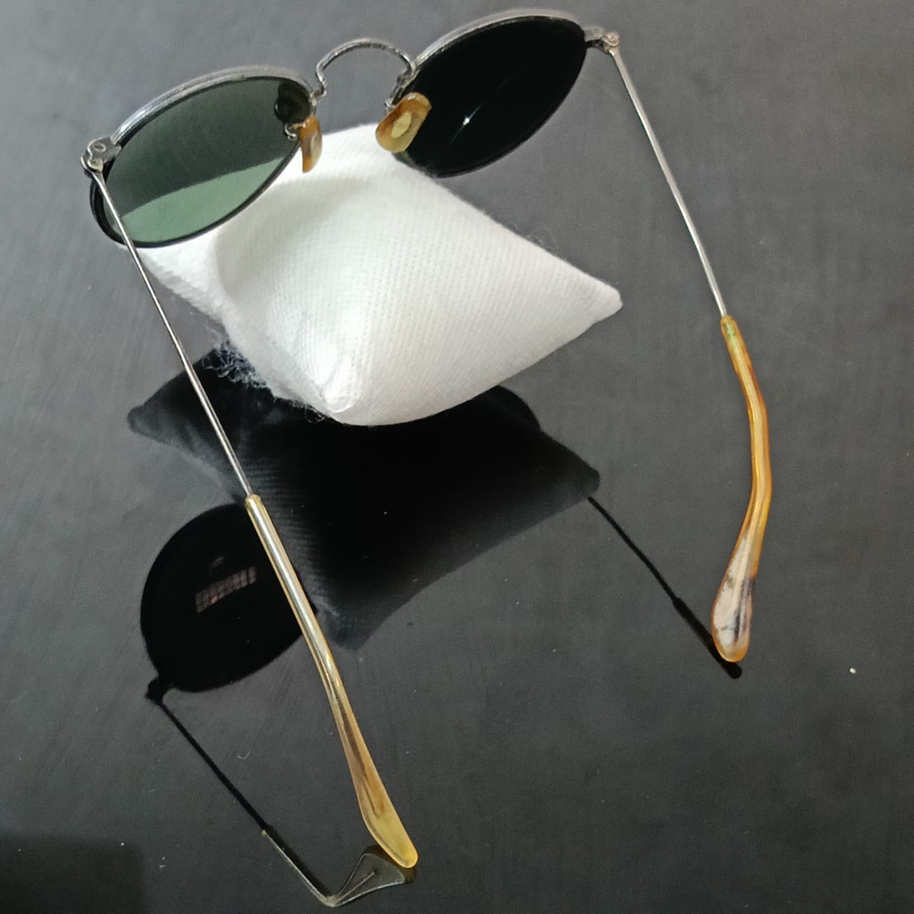 Lunette ray ben USA bl original rare vintage en argent 