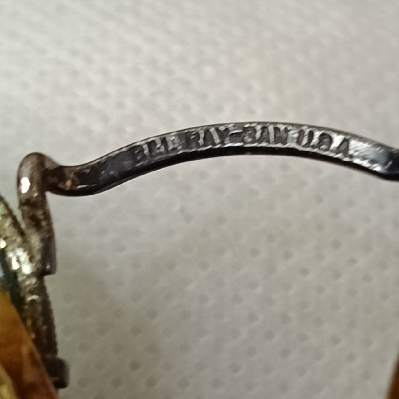 Lunette ray ben USA bl original rare vintage en argent 