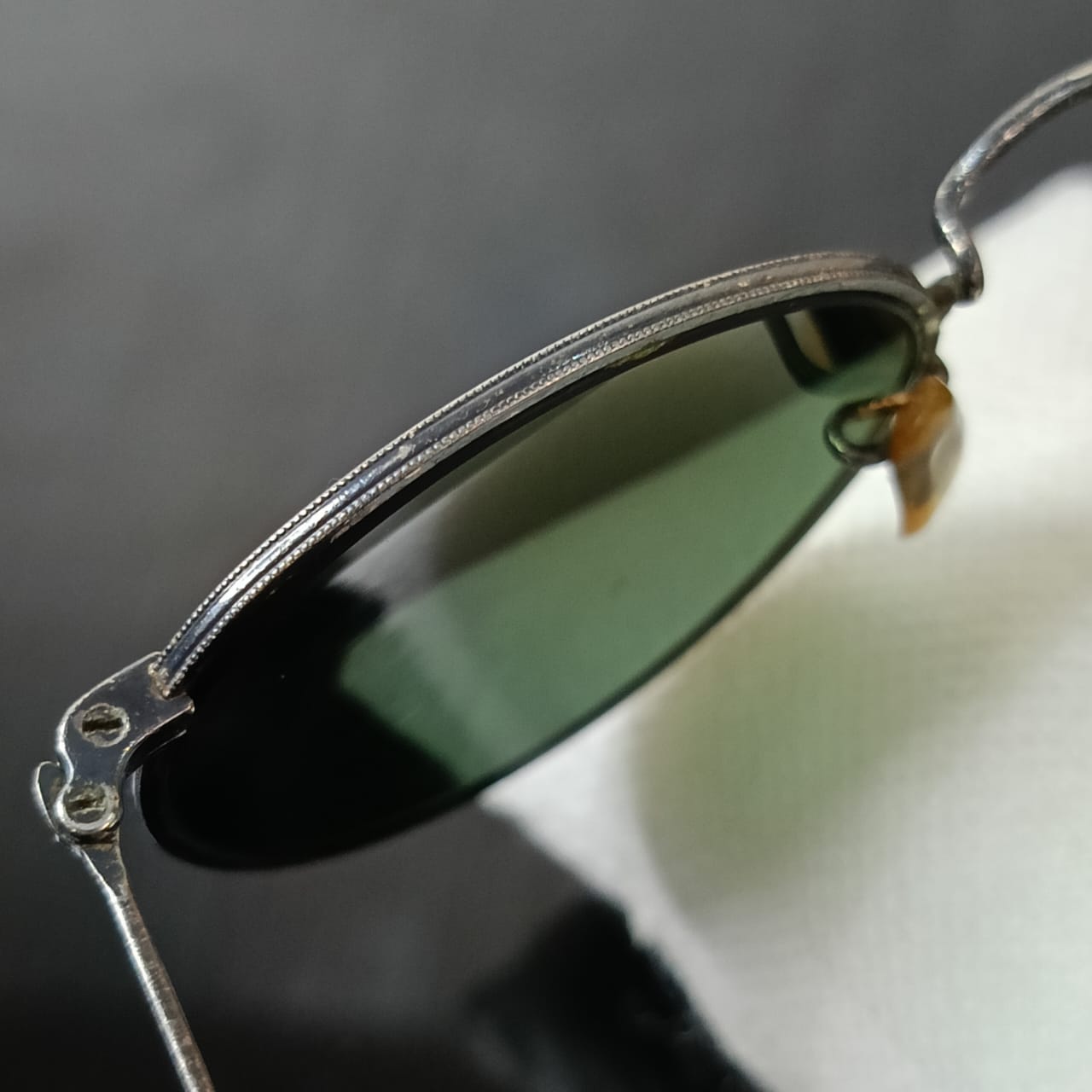 Lunette ray ben USA bl original rare vintage en argent 