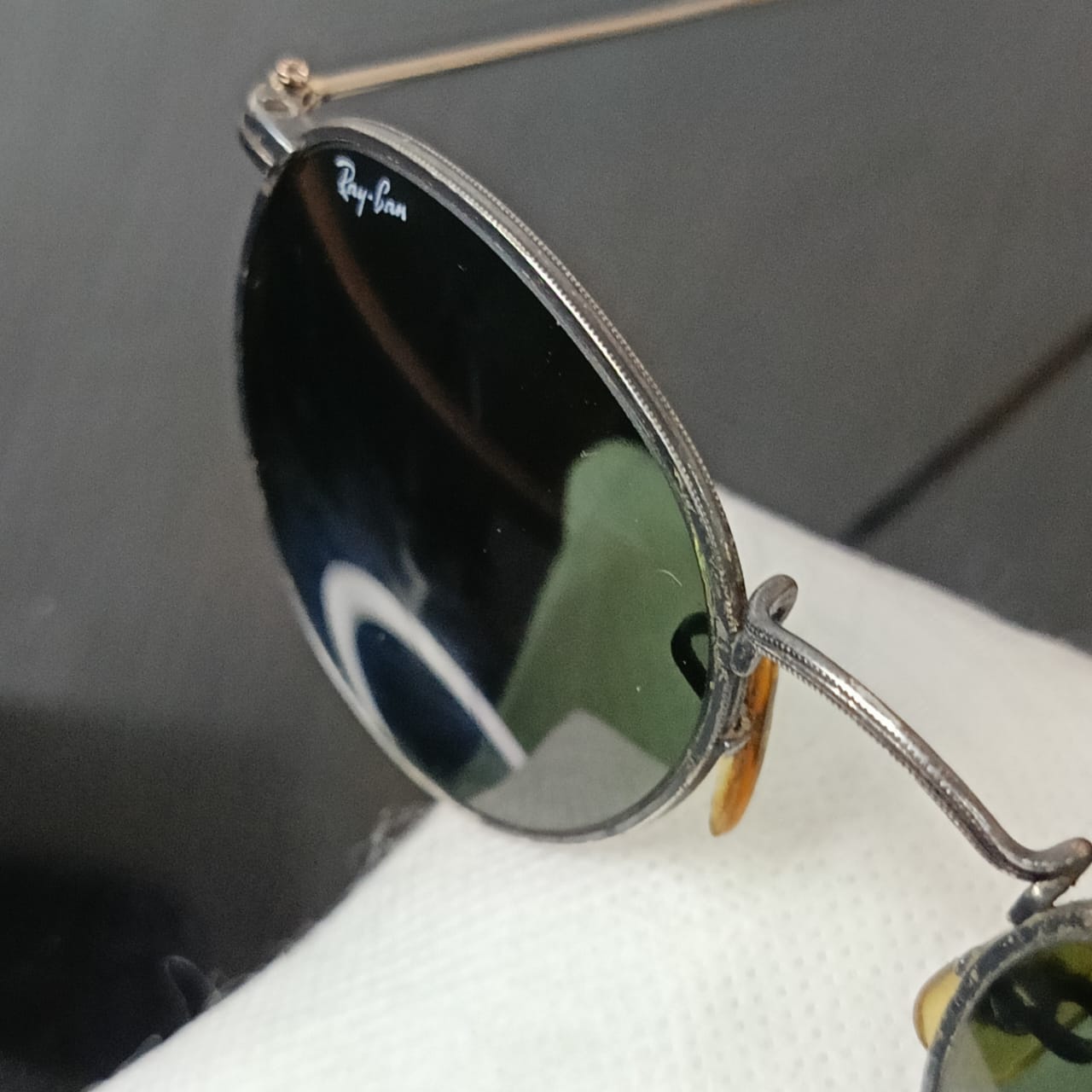 Lunette ray ben USA bl original rare vintage en argent 