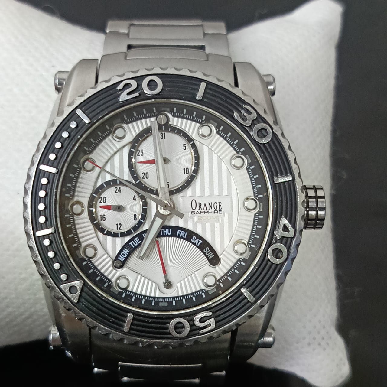 Montre orange original homme
