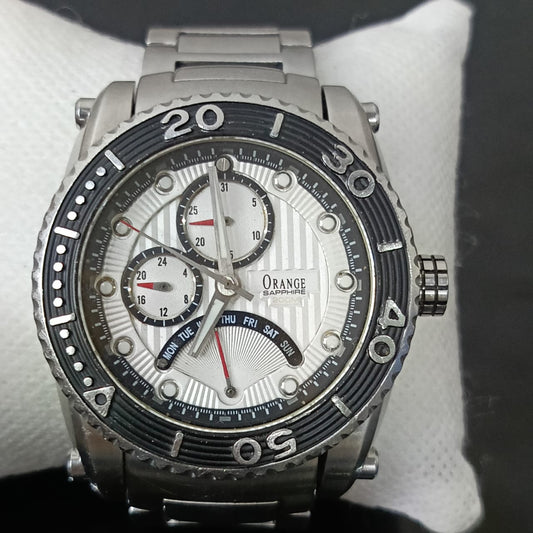 Montre orange original homme