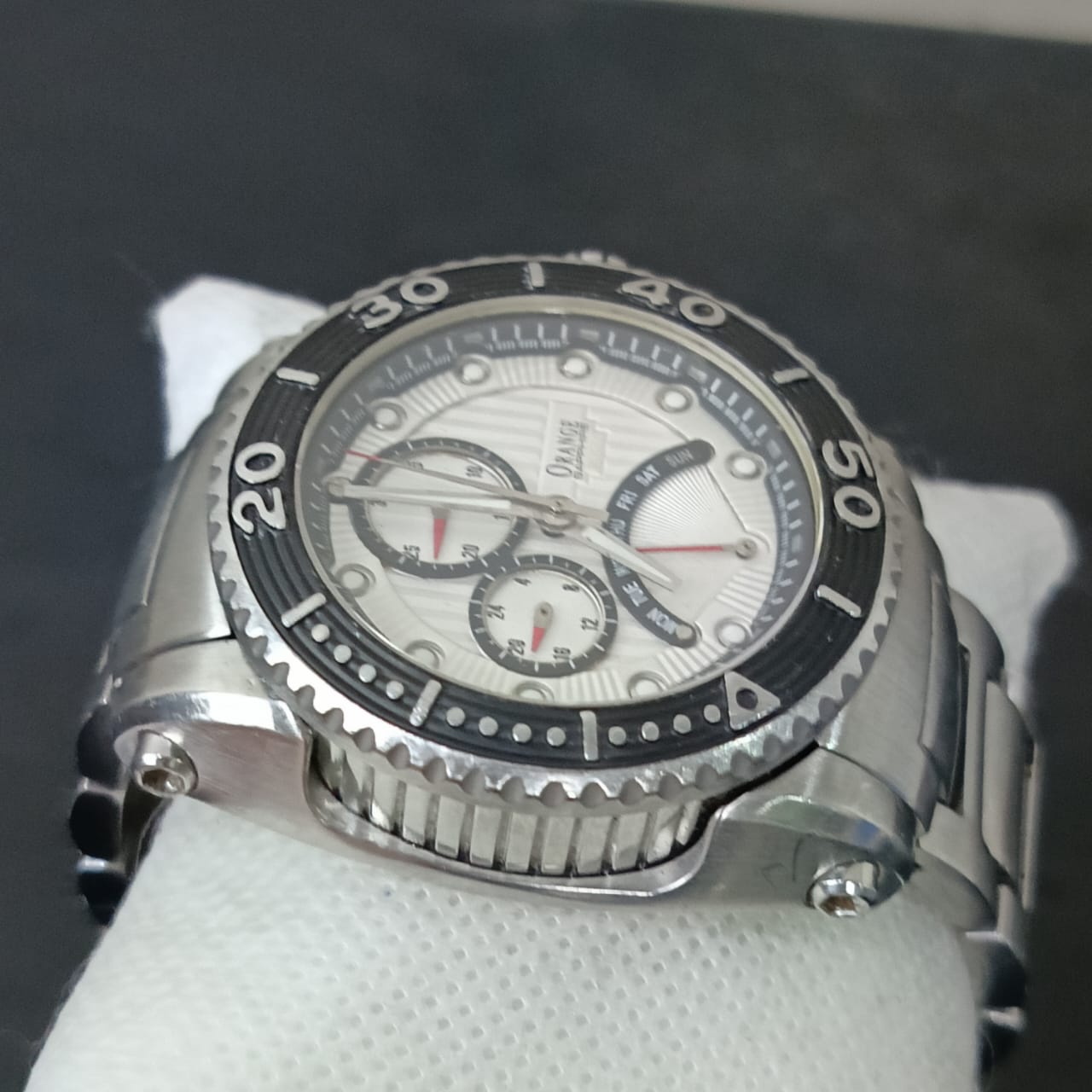 Montre orange original homme