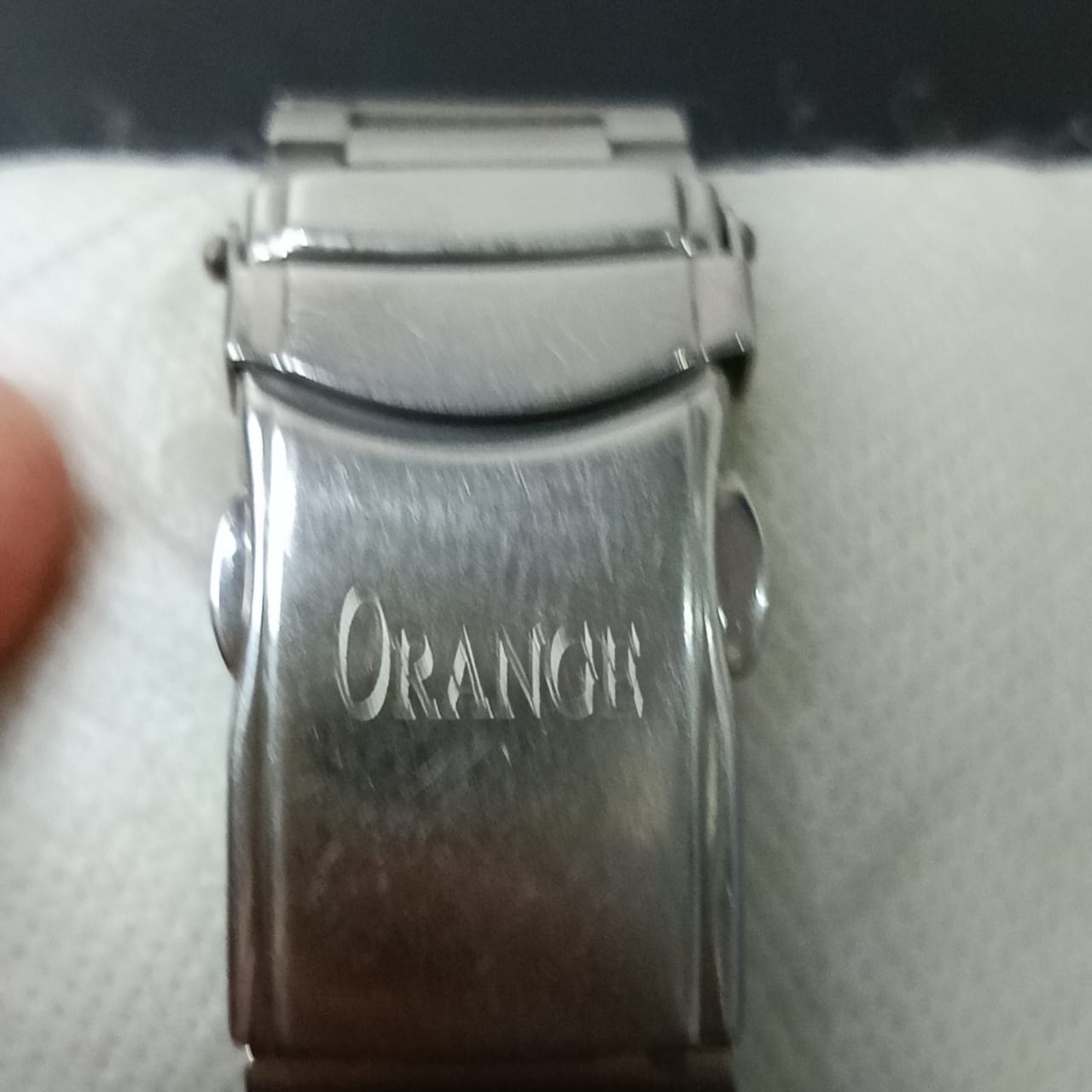 Montre orange original homme
