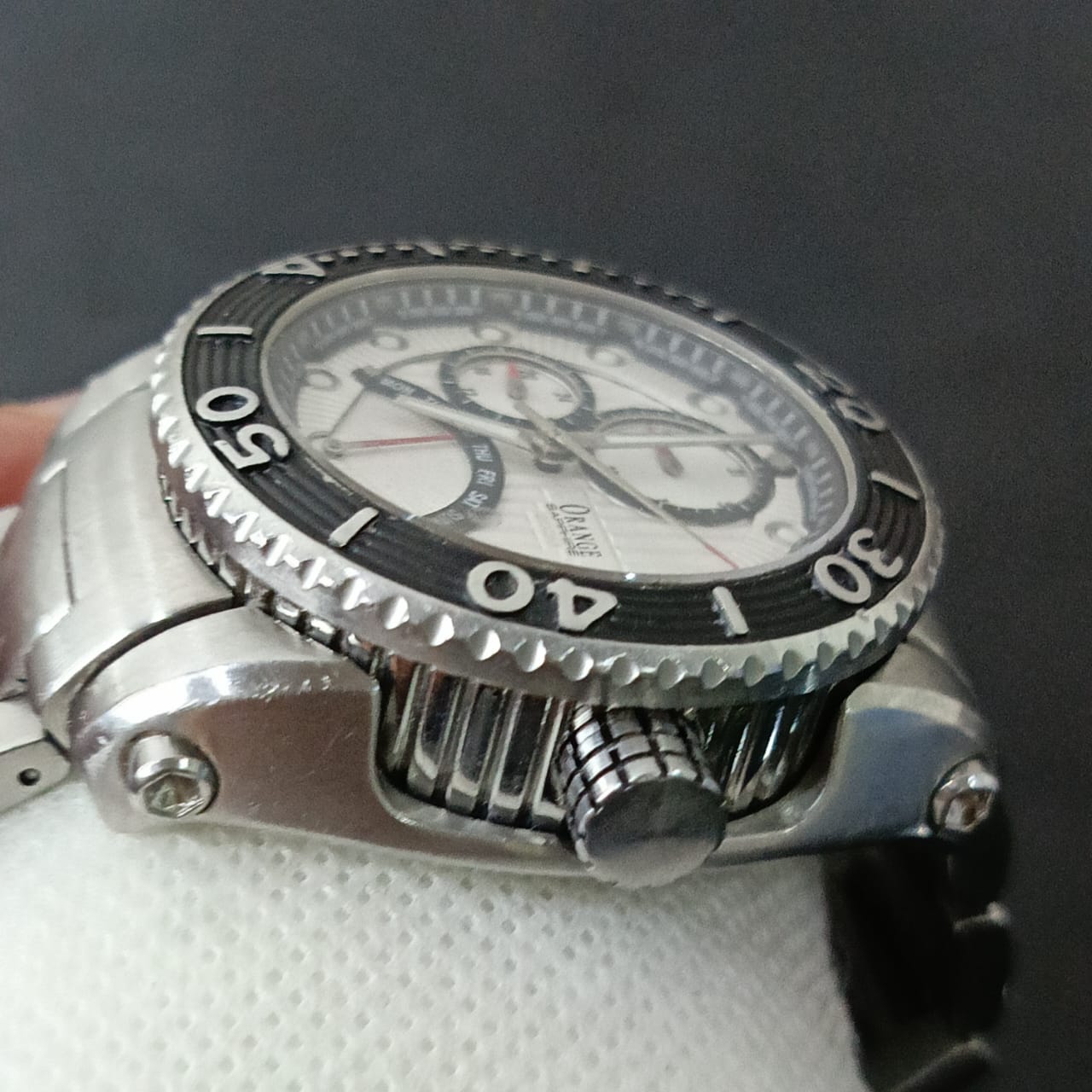 Montre orange original homme