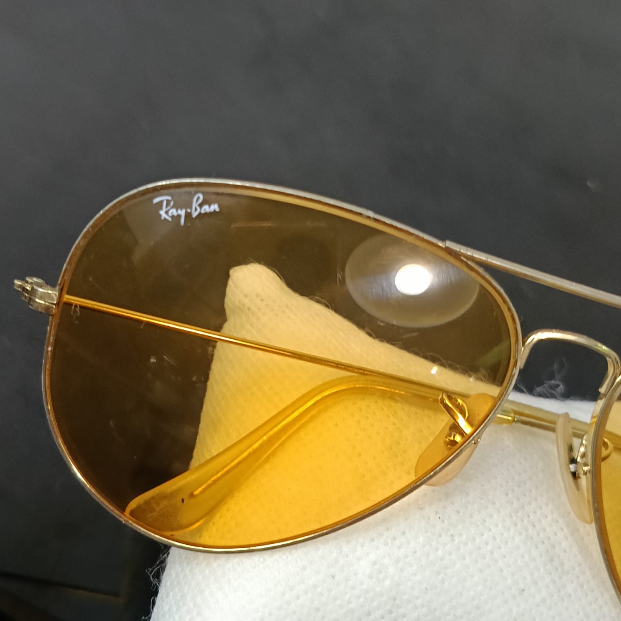 Lunette ray ben USA bl empreinte