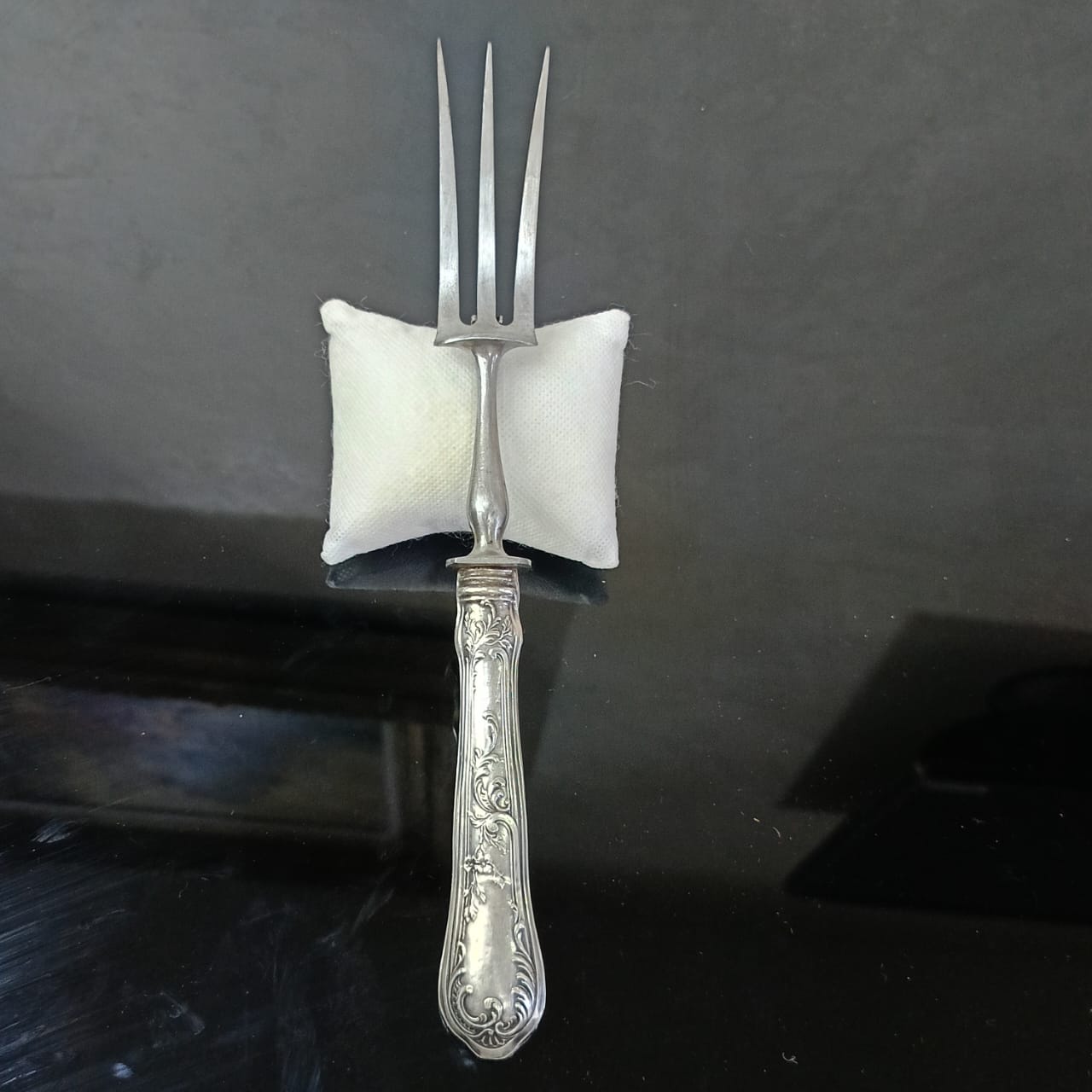 شوكة أنتيك مقبض فضة