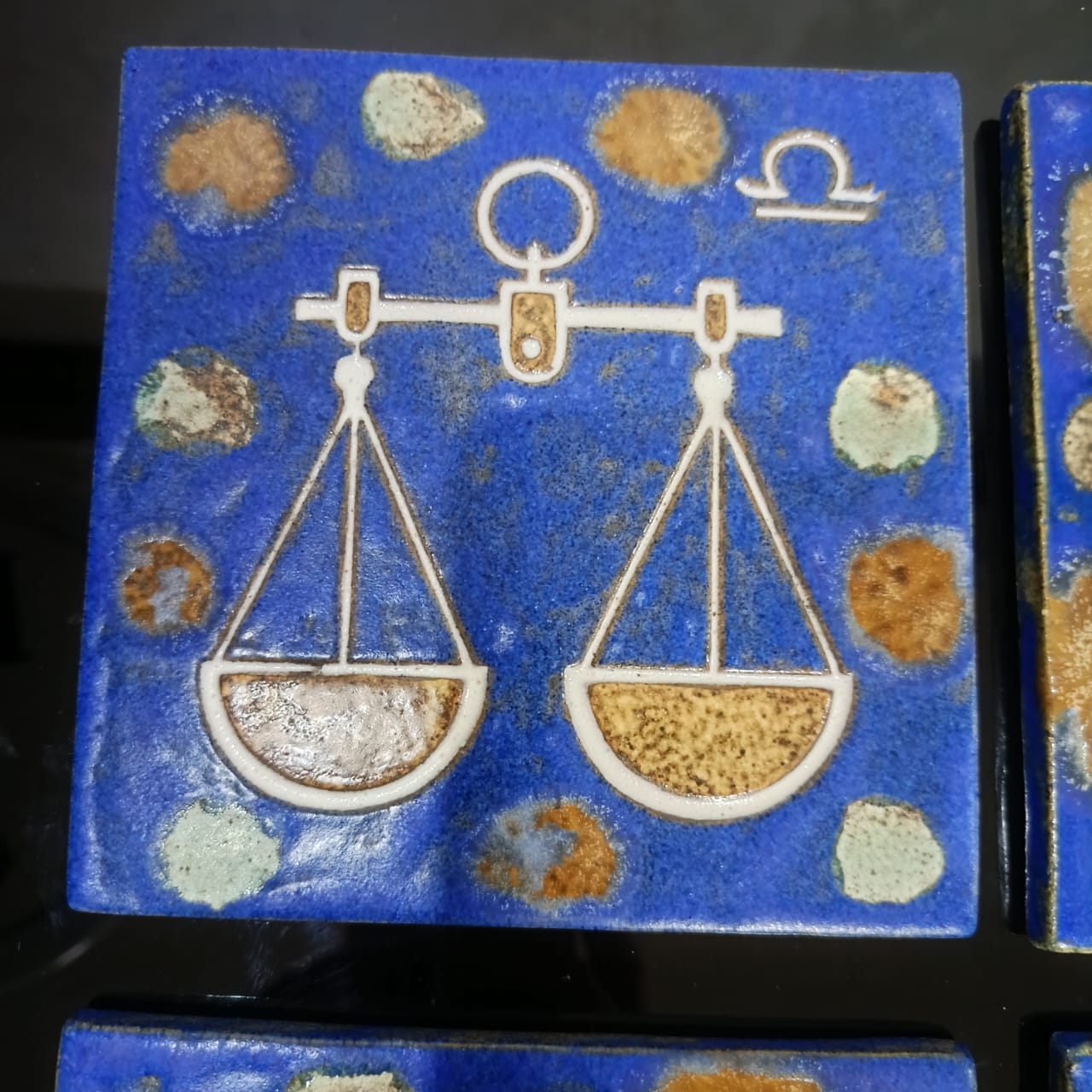 04 pièce faience signé art déco original