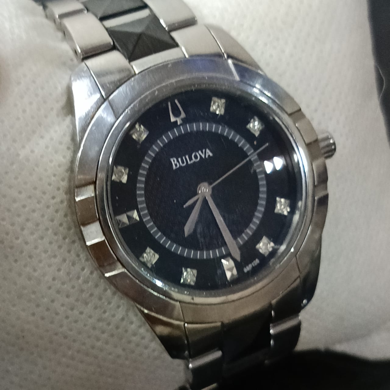Montre bulova céramique avec diamant femme original