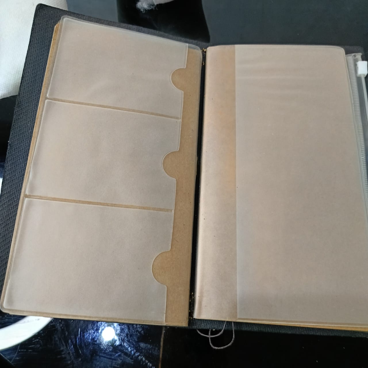 Bloc notes en cuir vintage original rare