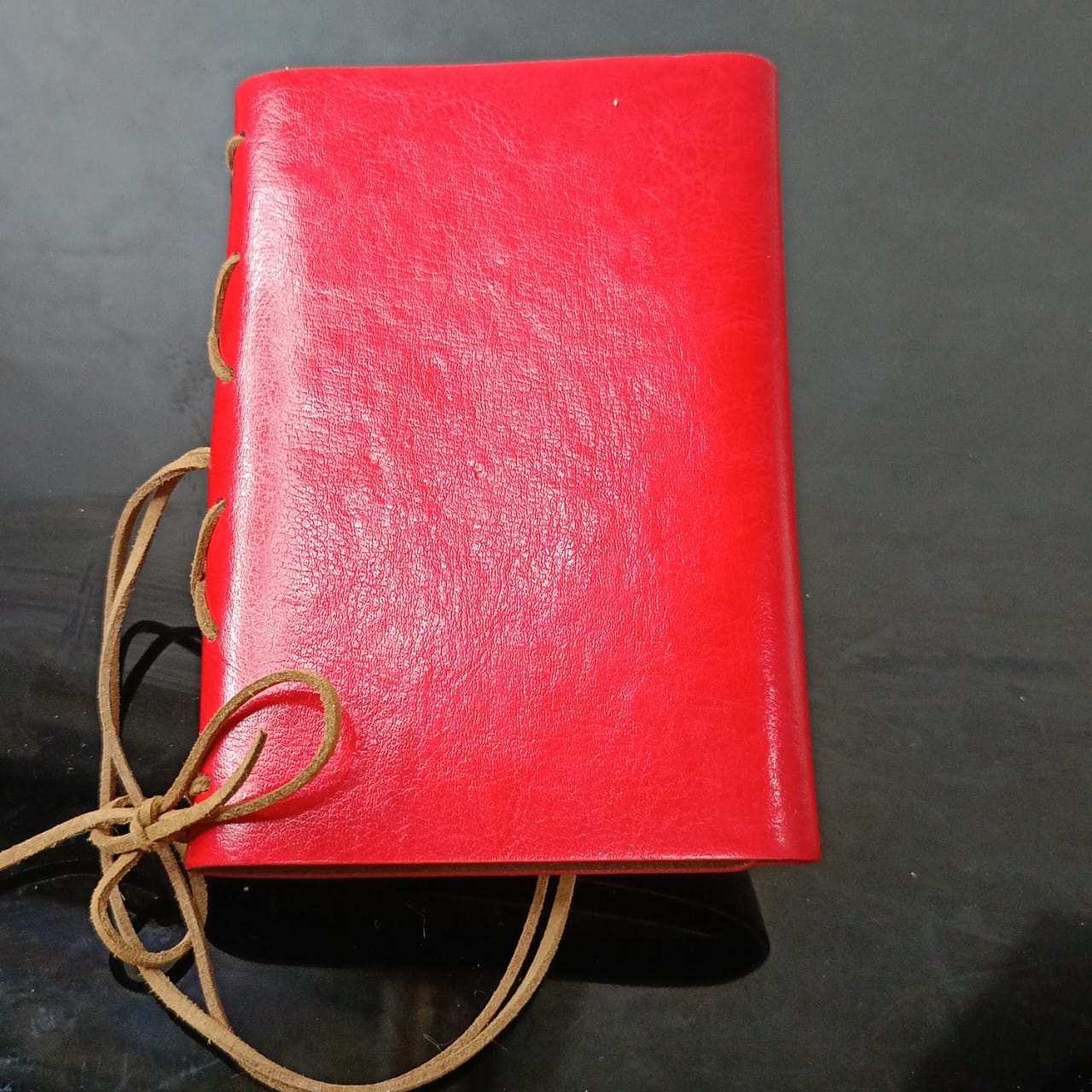 Bloc notes en cuir vintage original rare