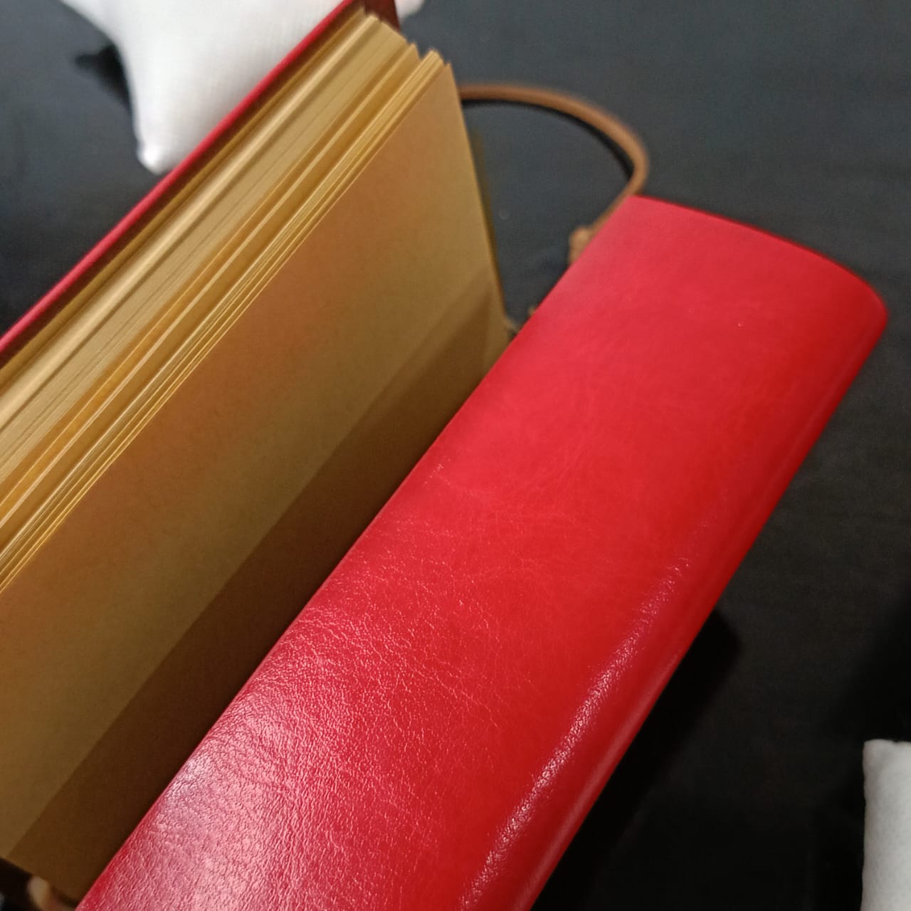 Bloc notes en cuir vintage original rare