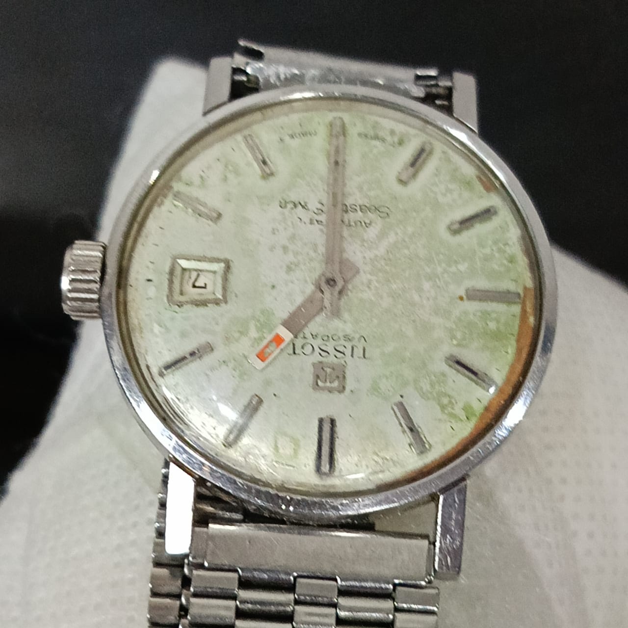 Montre Tissot mécanique vintage originalعاطلة