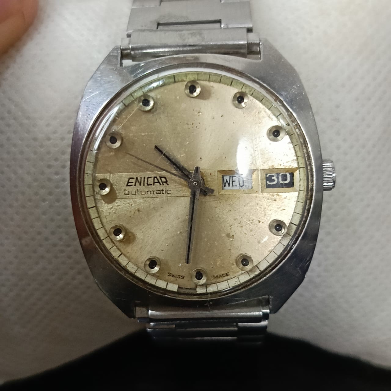Montre enicar automatique original عاطلة