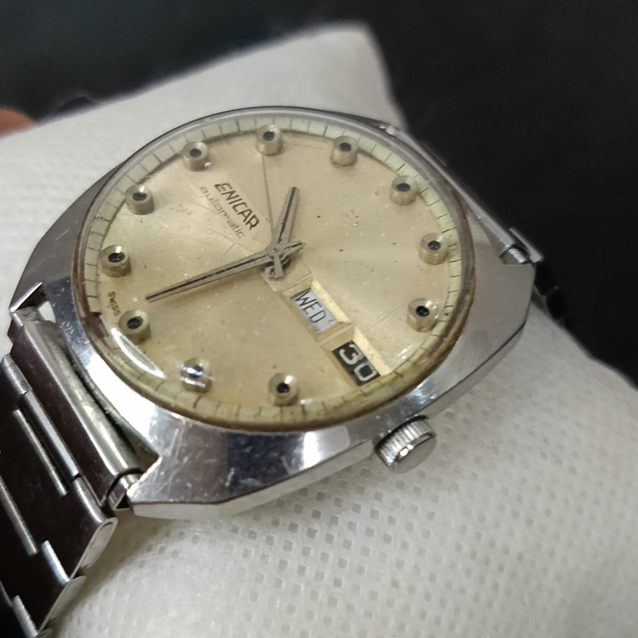 Montre enicar automatique original عاطلة