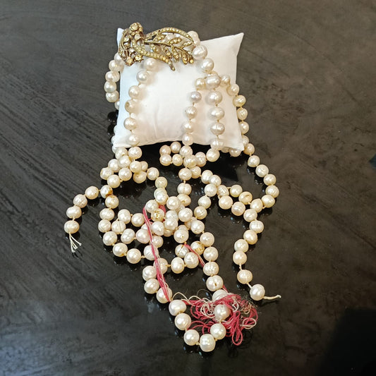 عقد من لؤلؤ طبيعي كبير بحجاة لاصلاح