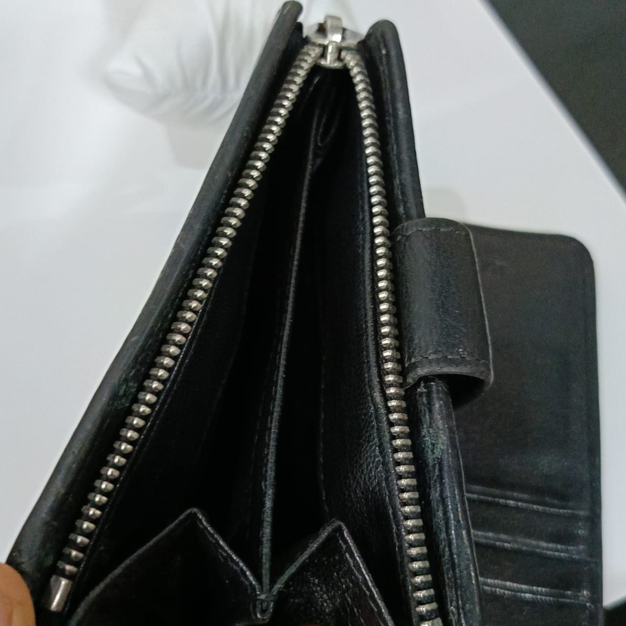 Portefeuille Boss original en cuir vintage