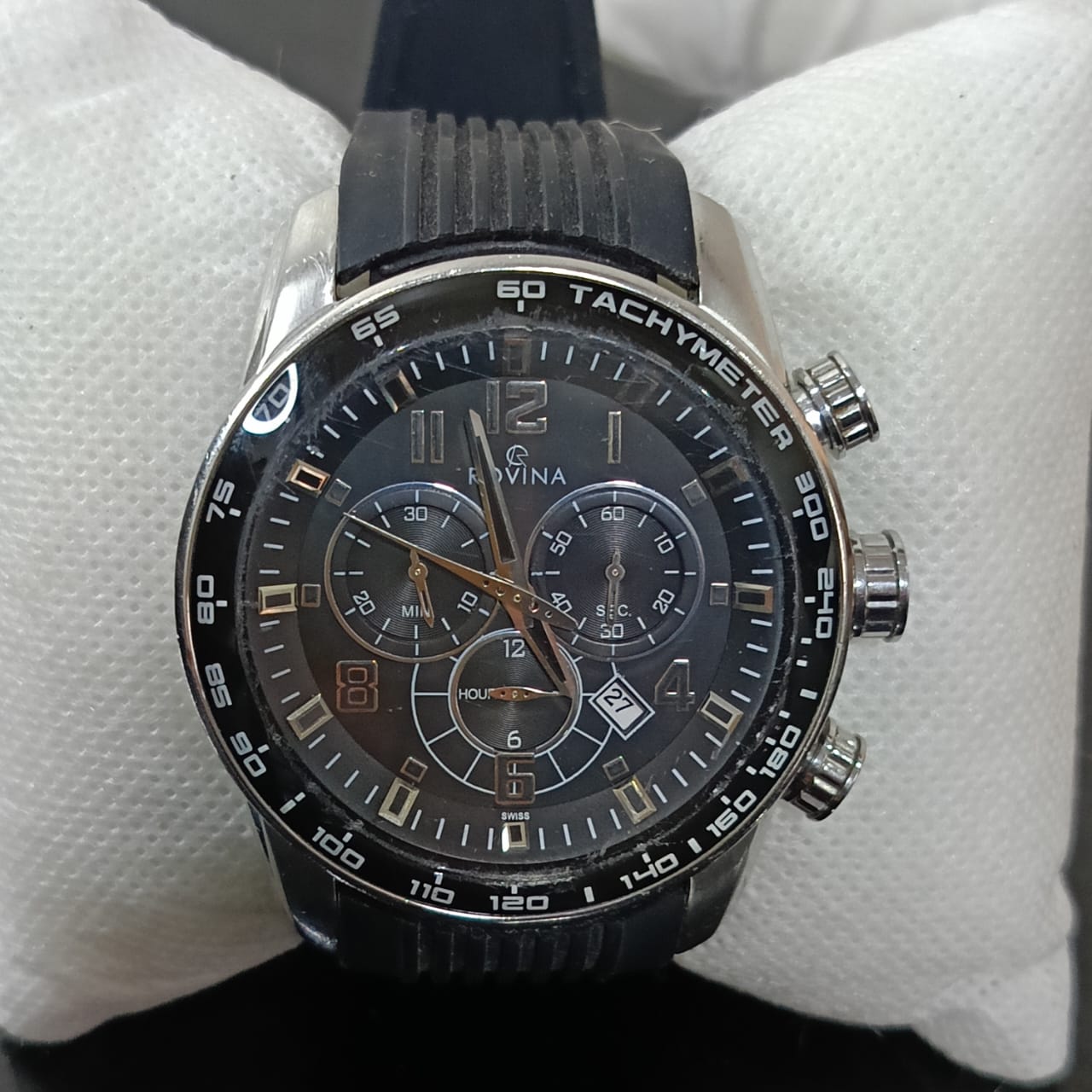 Montre rovina Suisse chronographe original