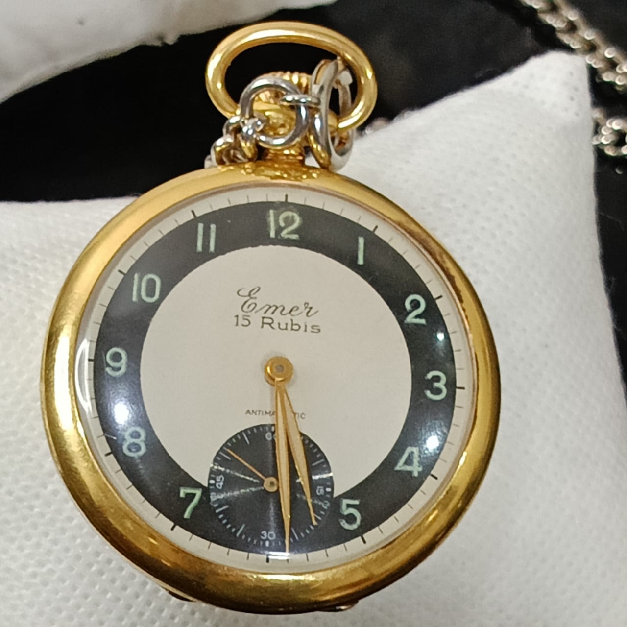 Montre gousset mécanique vintage plaqué or
