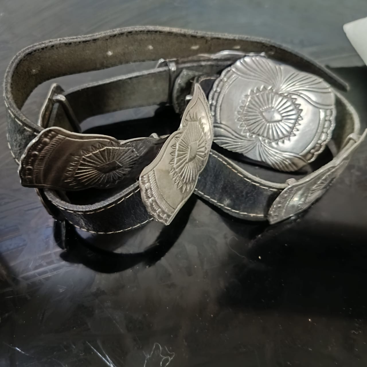 Ceinture en cuir vintage original