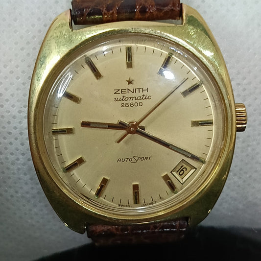 Montre Zenith automatique original plaqué or vintage