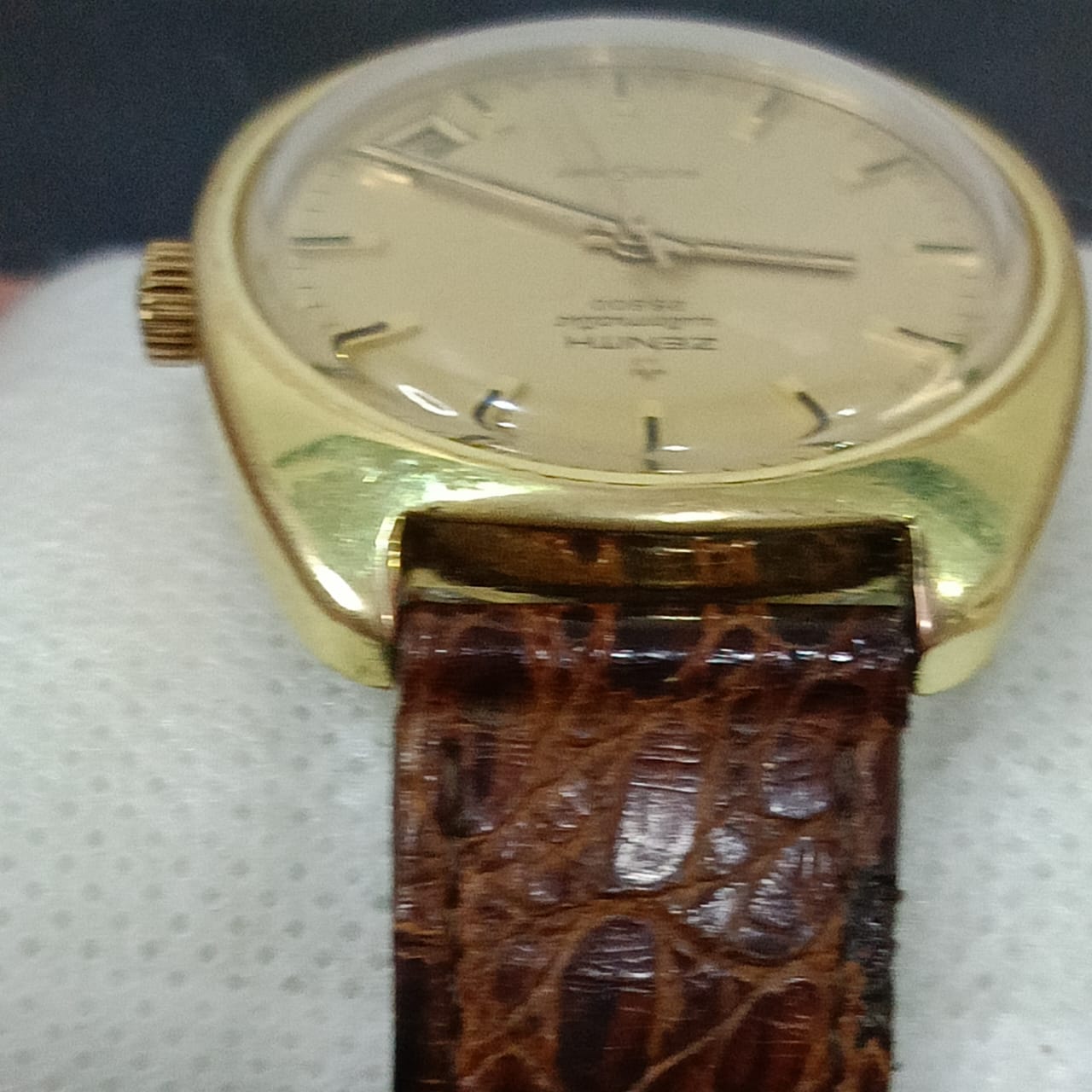 Montre Zenith automatique original plaqué or vintage