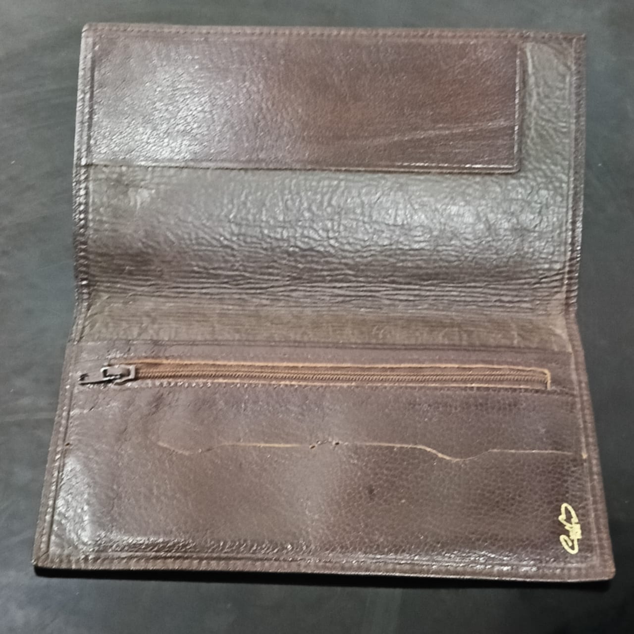 Portefeuille G&B paris en cuir vintage