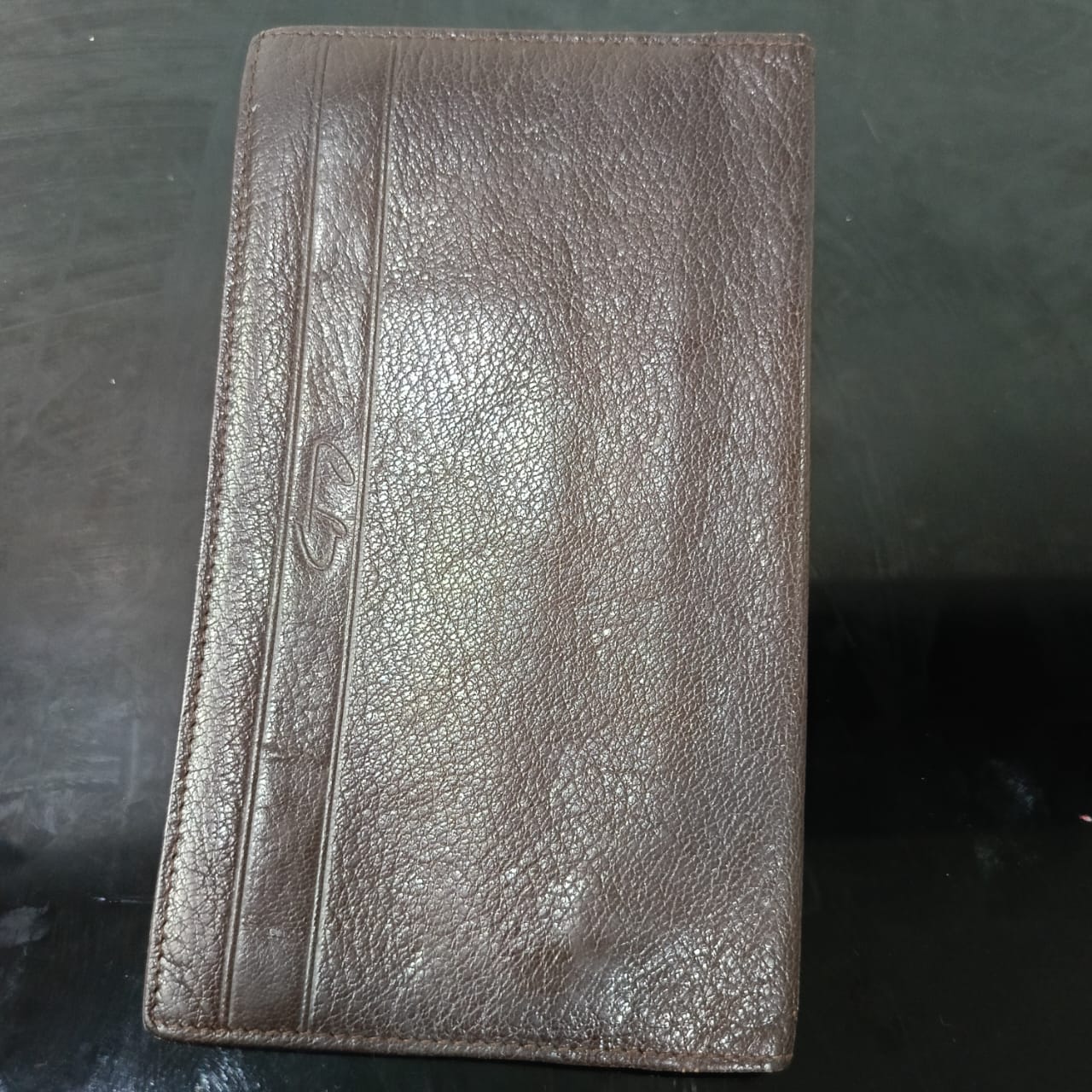Portefeuille G&B paris en cuir vintage