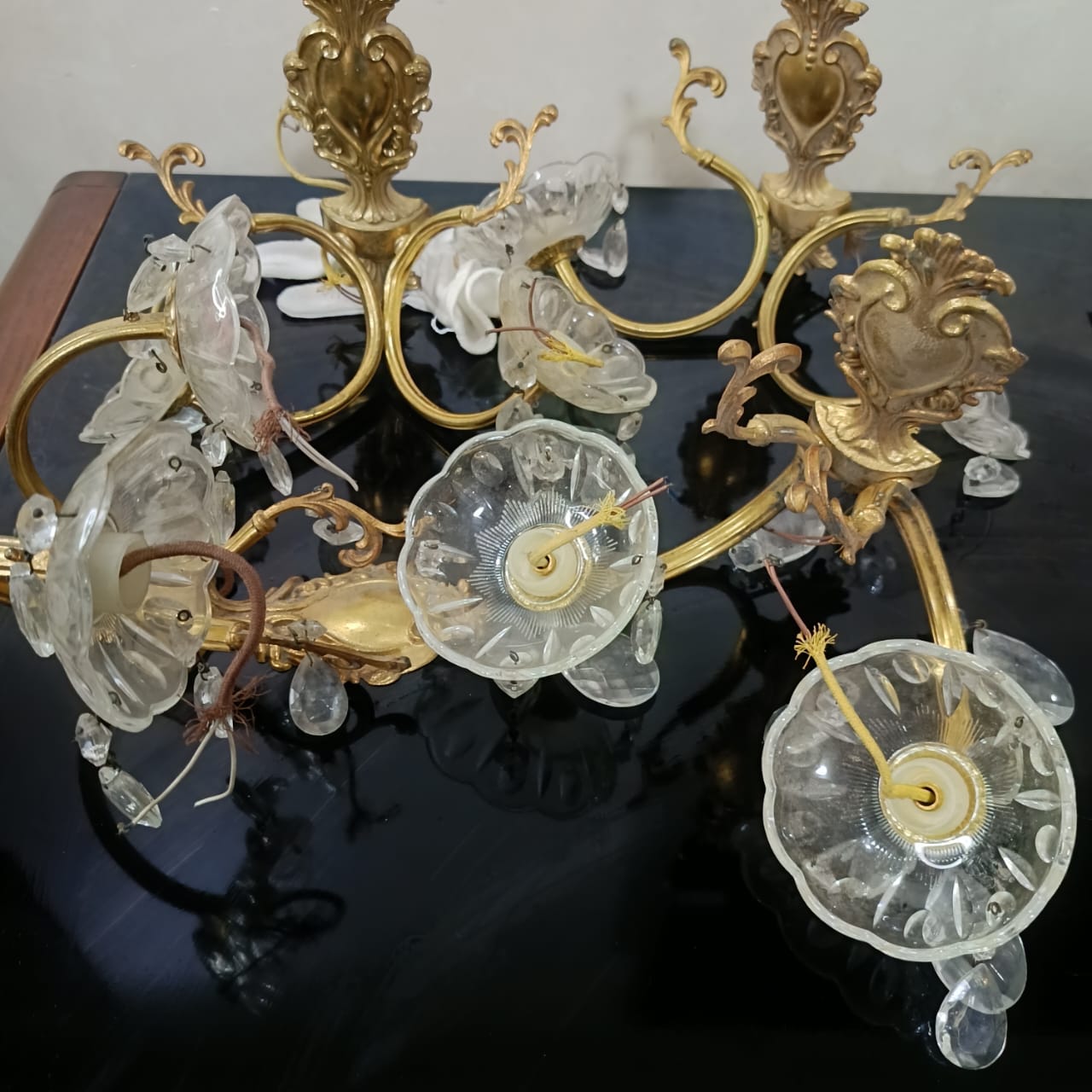 04 appliques bronze et cristal