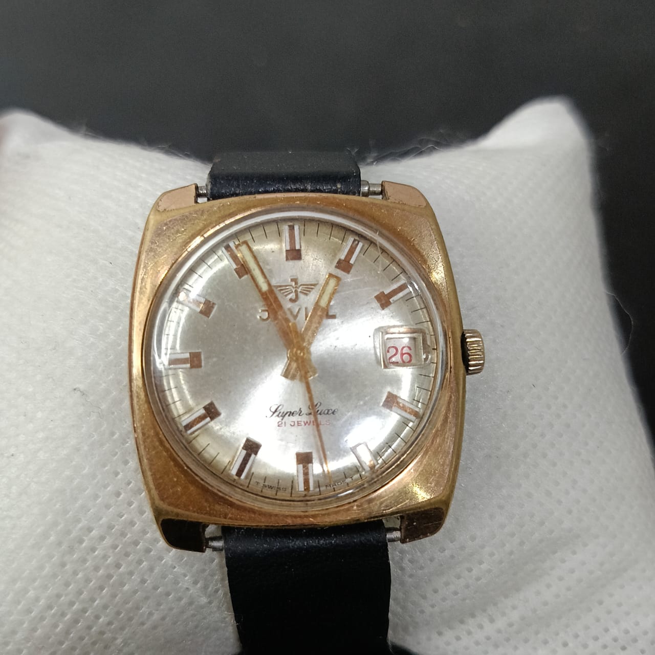 Montre jovial Suisse mécanique plaqué or vintage original