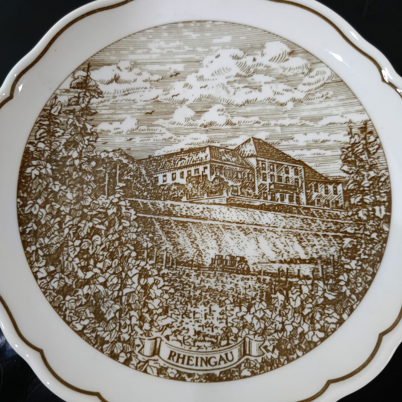 Ancien plat Art déco original vintage