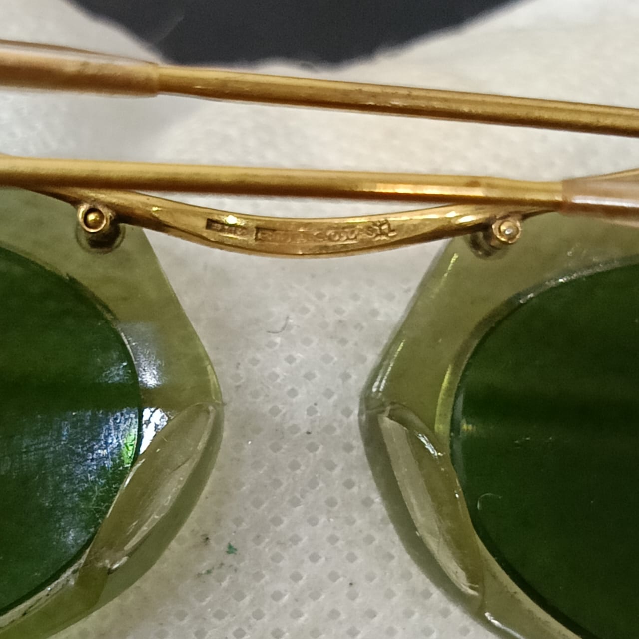 Lunette femme rare vintage or