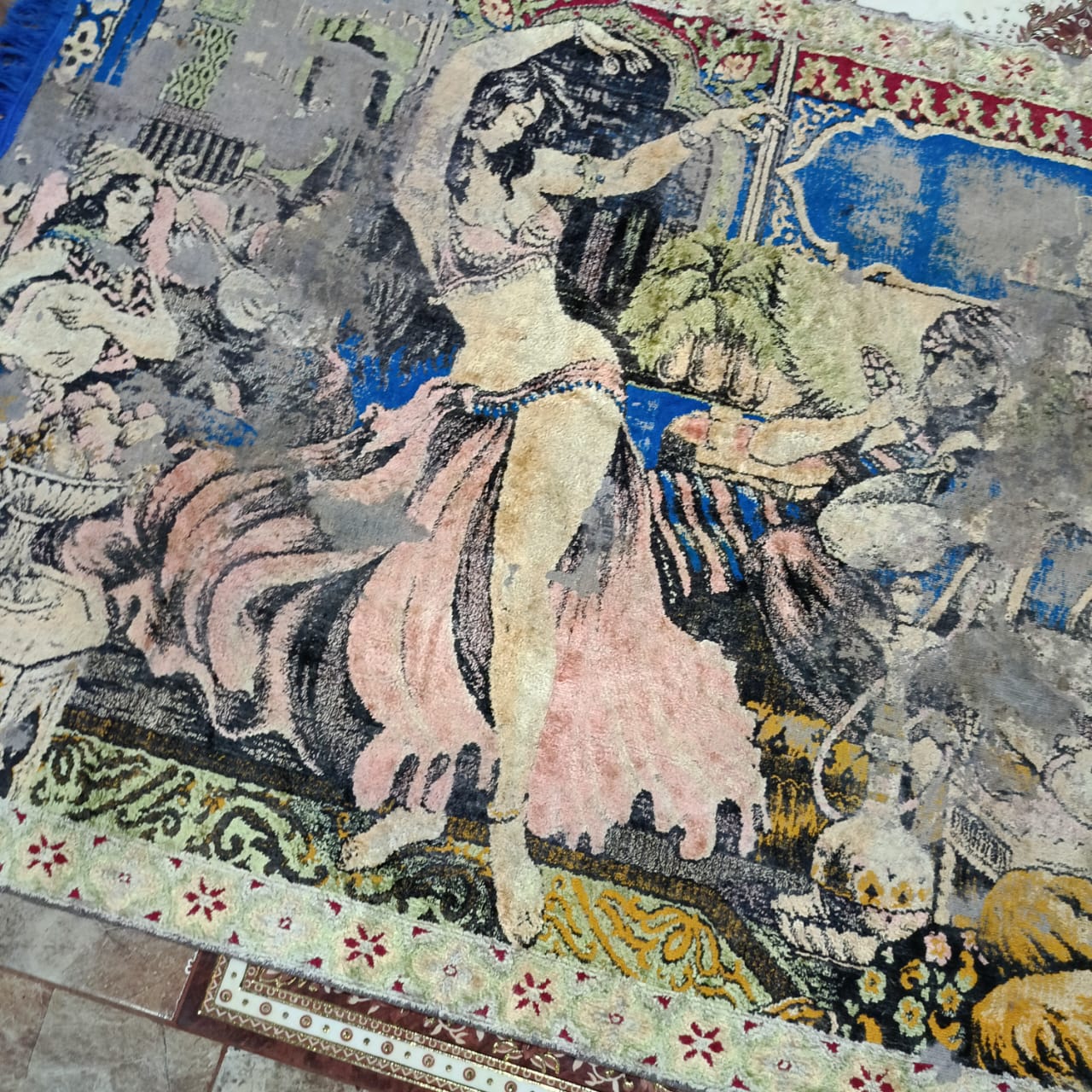 Ancien tapis vintage original