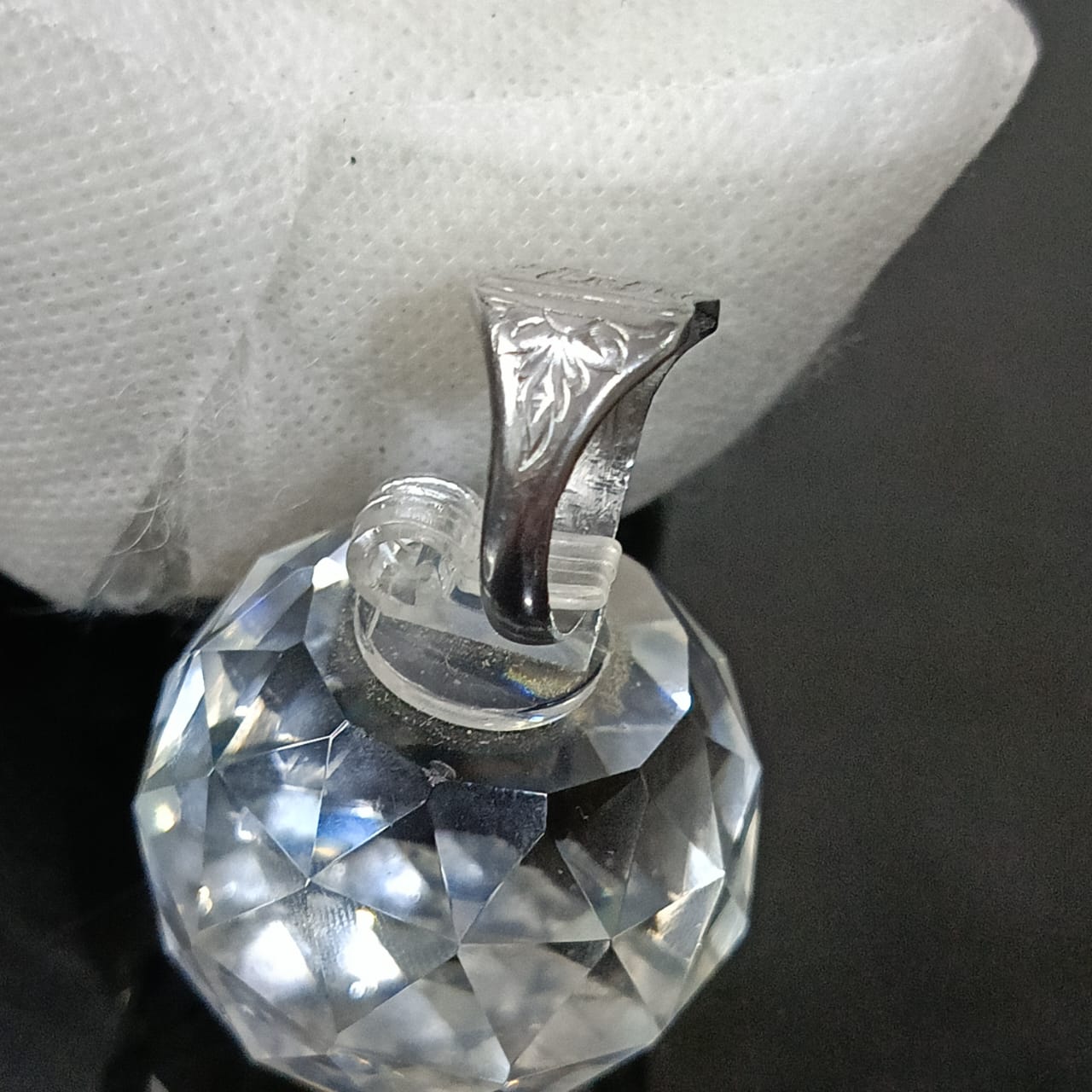 Bague acier inoxydable vintage original