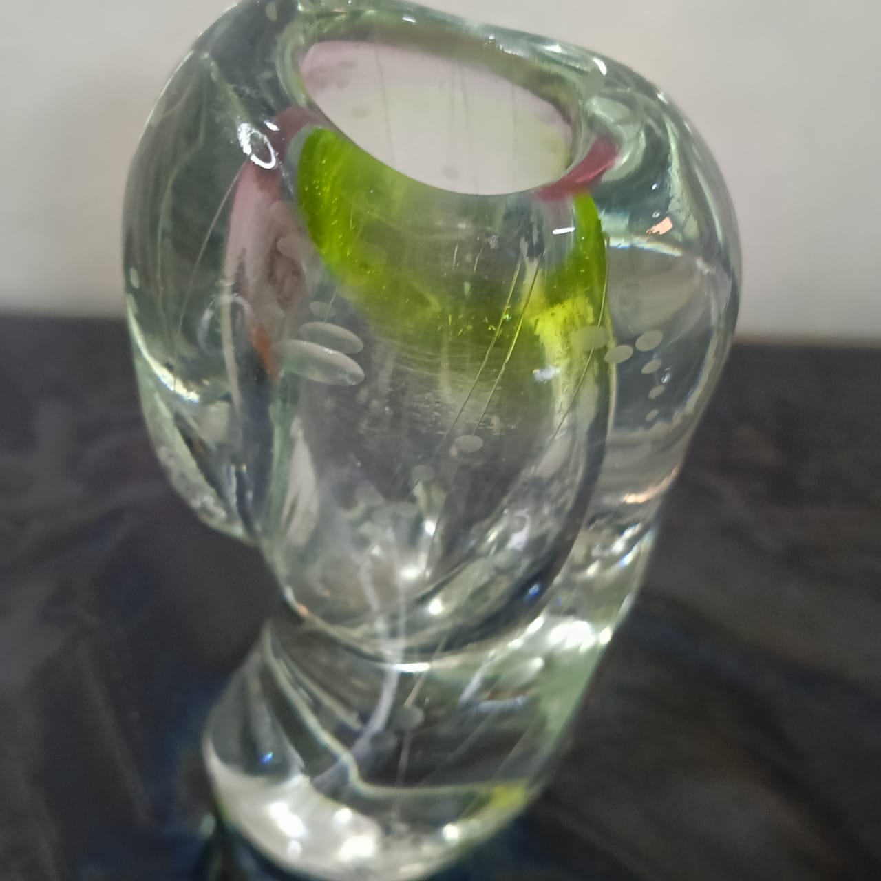 Ancien vase en cristal vintage