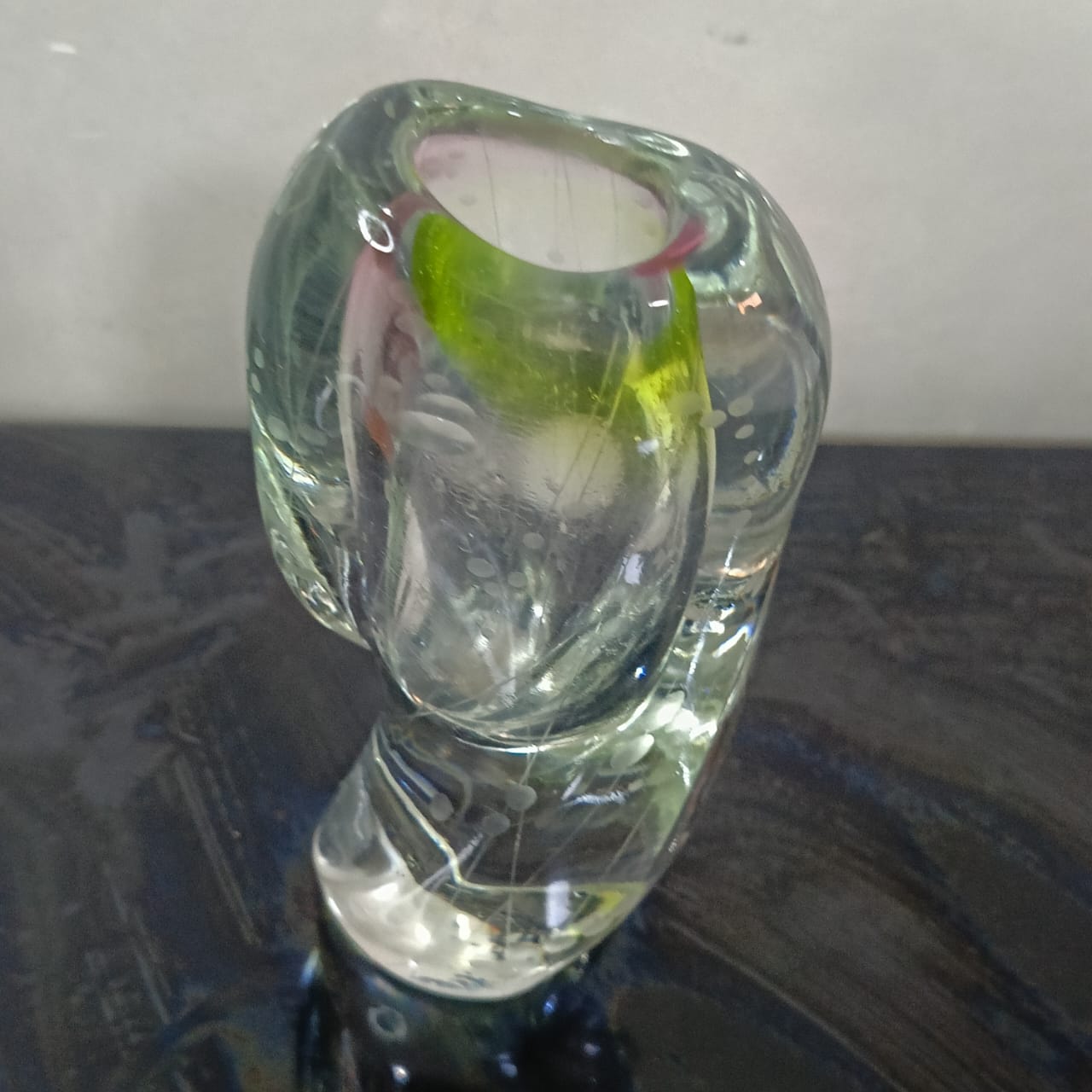 Ancien vase en cristal vintage