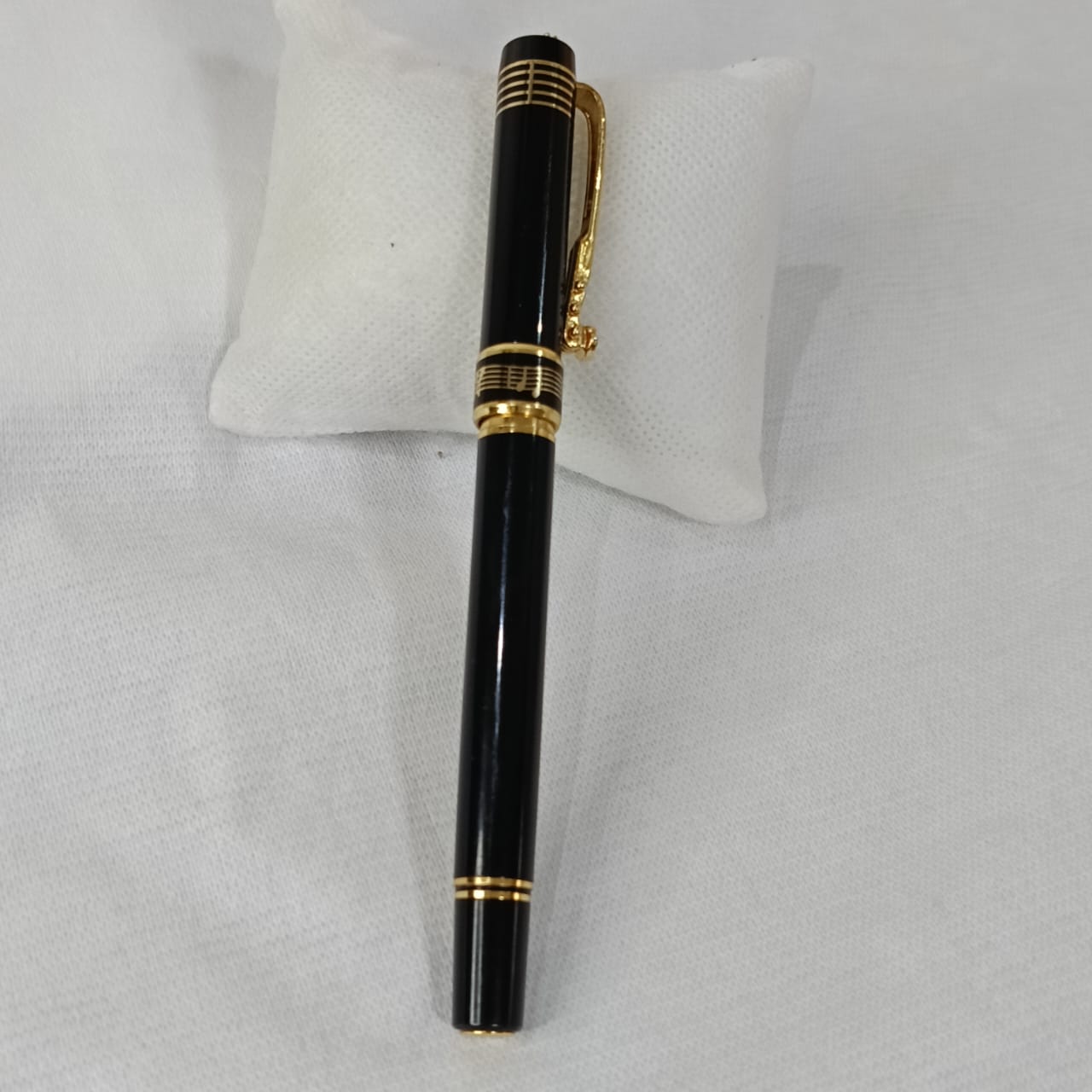 Stylo plume croco plaqué or vintage original