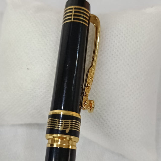 Stylo plume croco plaqué or vintage original