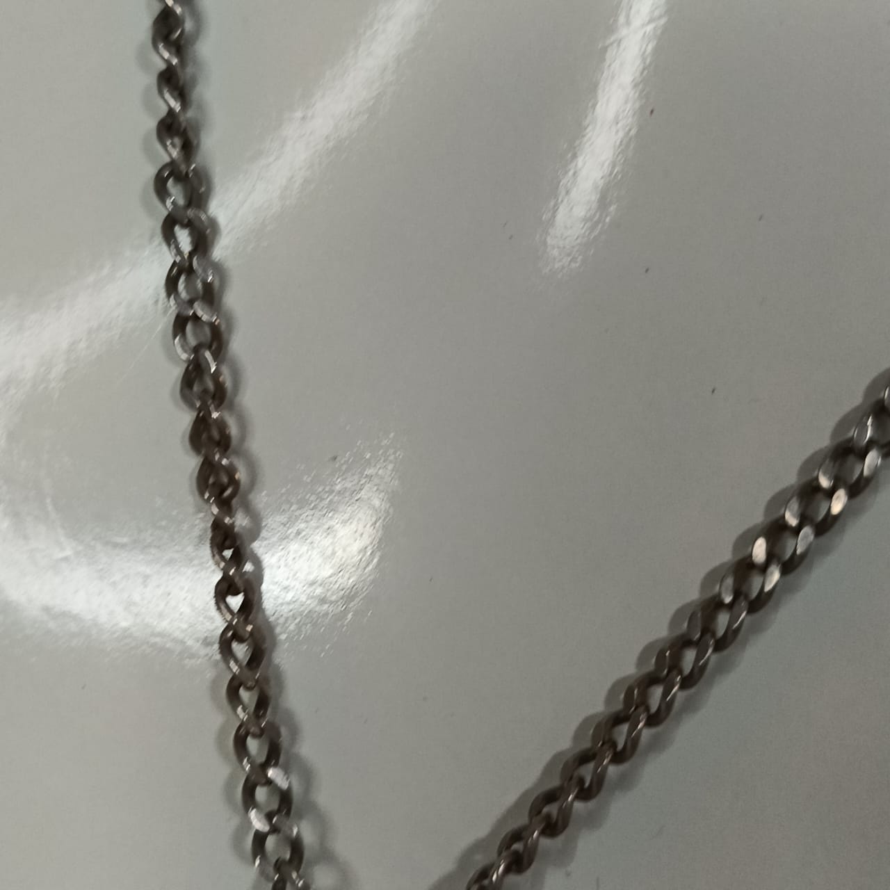 سلسلة فضة 925 بحجر فيروز طبيعي