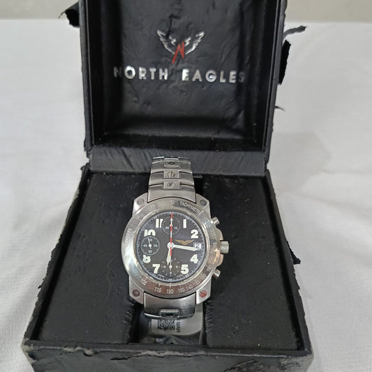Montre north eagle pilot automatique choronographe original 
40mm