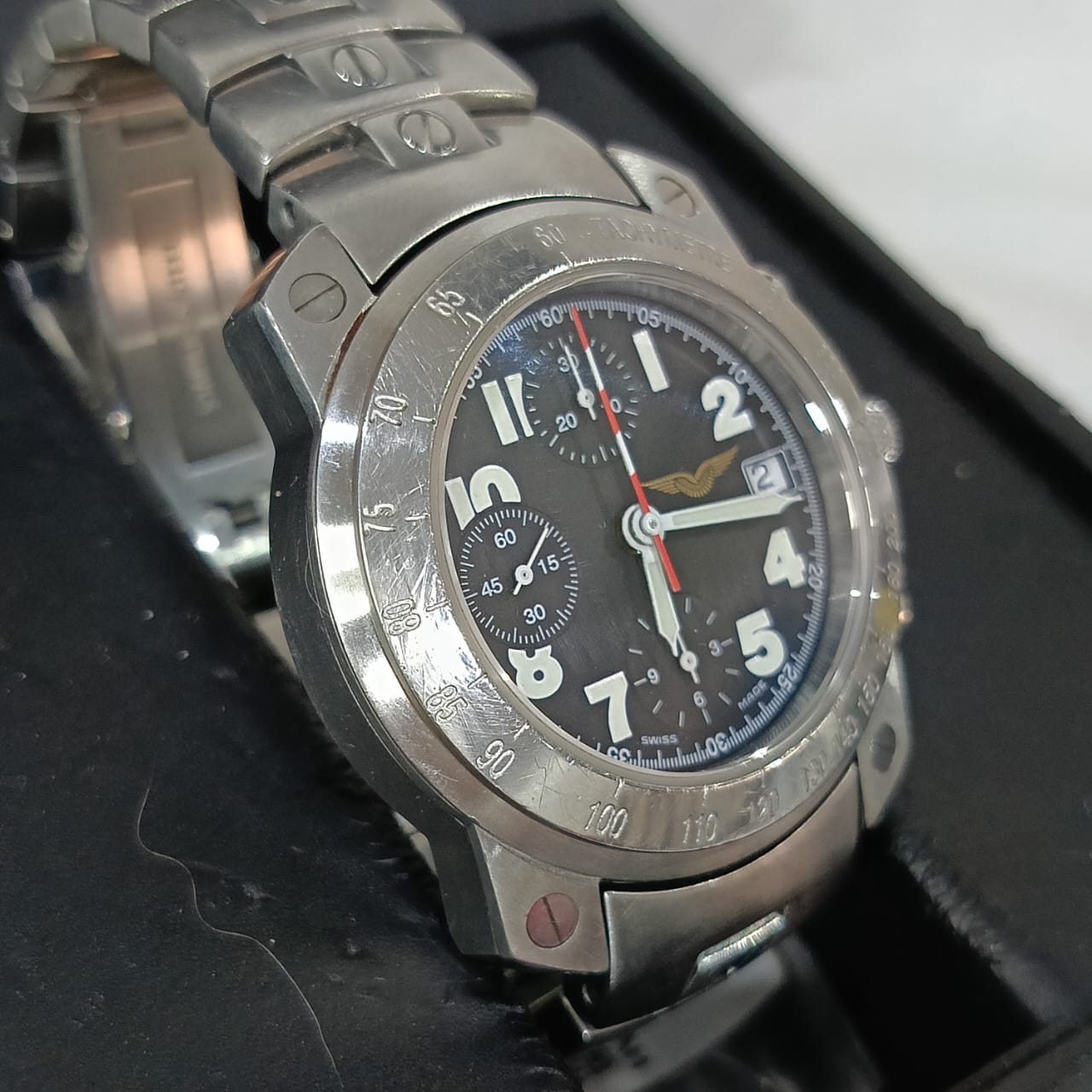 Montre north eagle pilot automatique choronographe original 
40mm