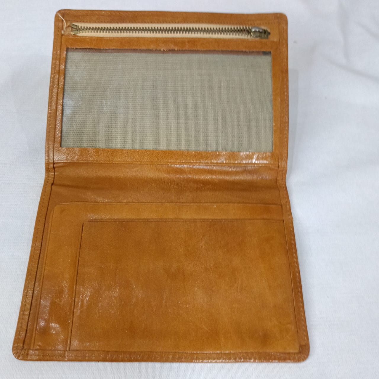 Portefeuille en cuir vintage original