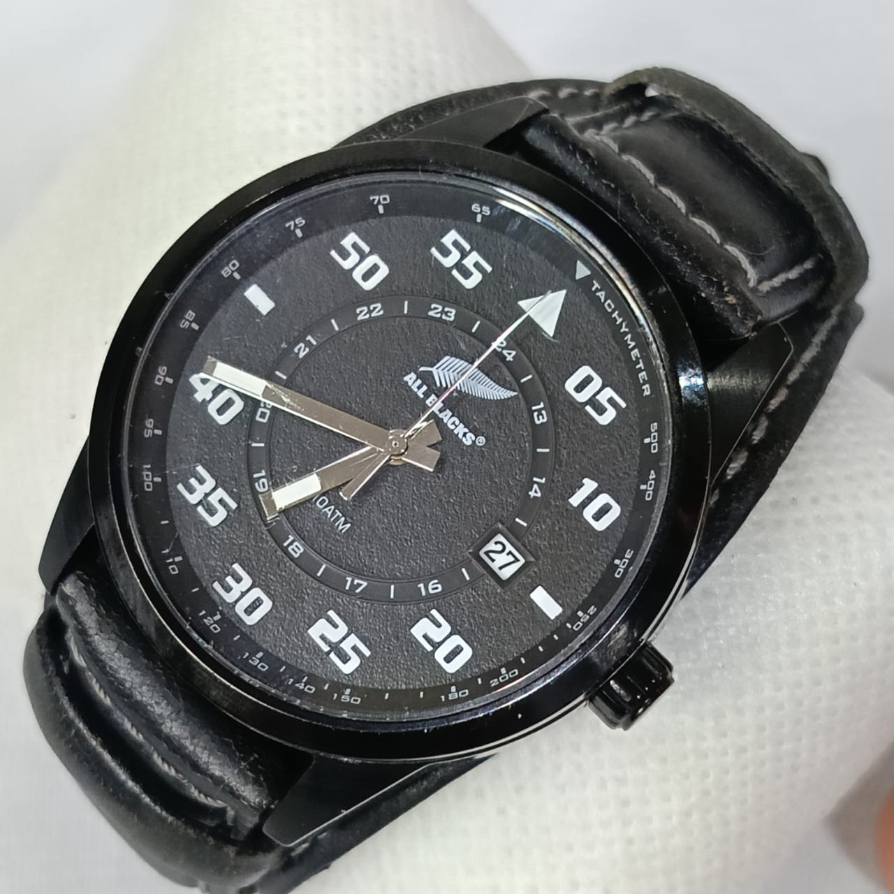 Montre all placks placks en cuir vintage original Quartz