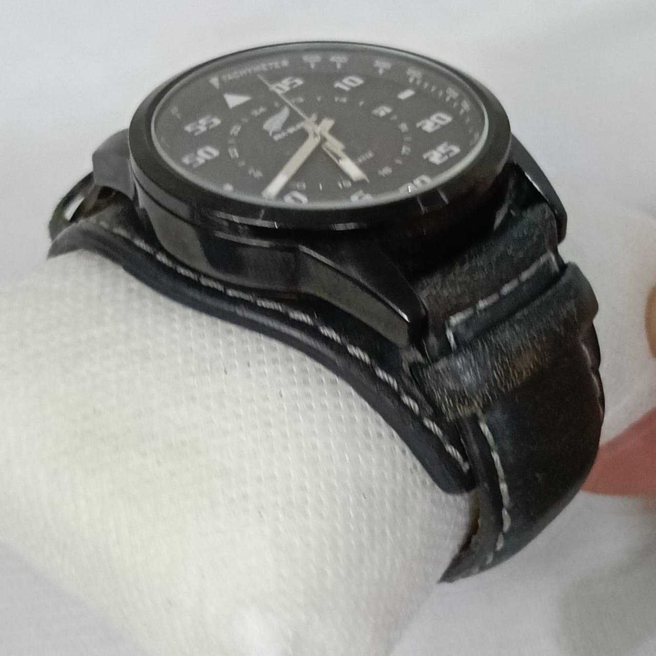 Montre all placks placks en cuir vintage original Quartz