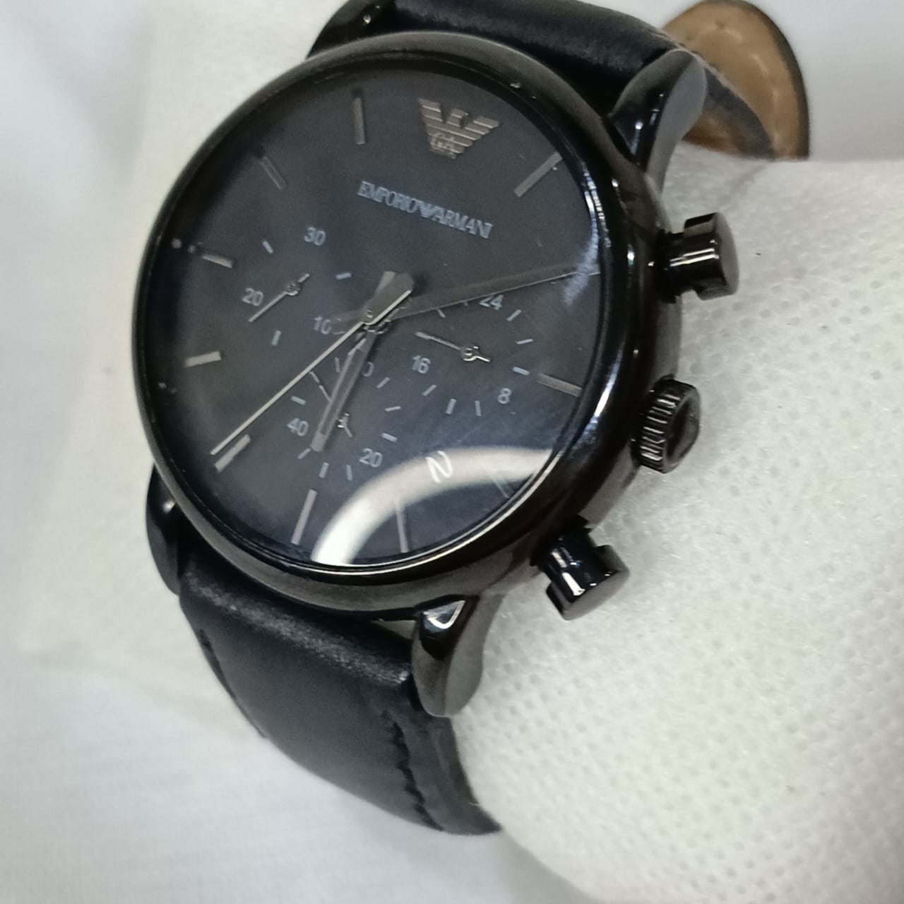 Montre emporio Armani homme plack plack chronographe Quartz