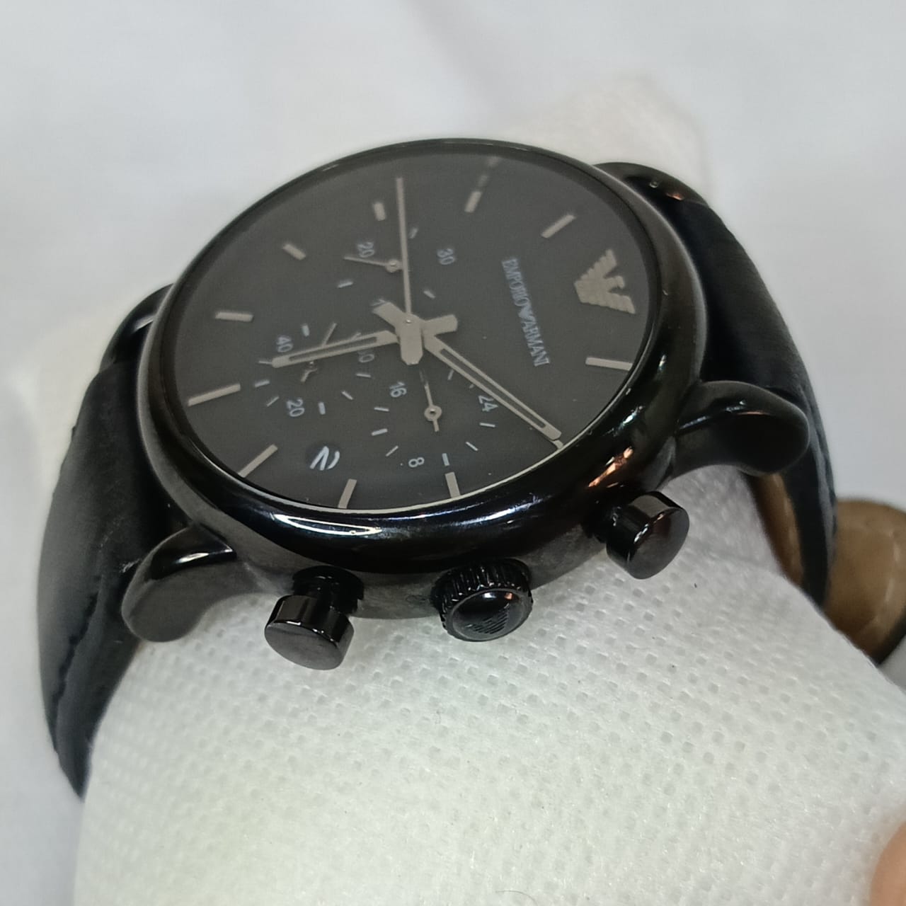 Montre emporio Armani homme plack plack chronographe Quartz