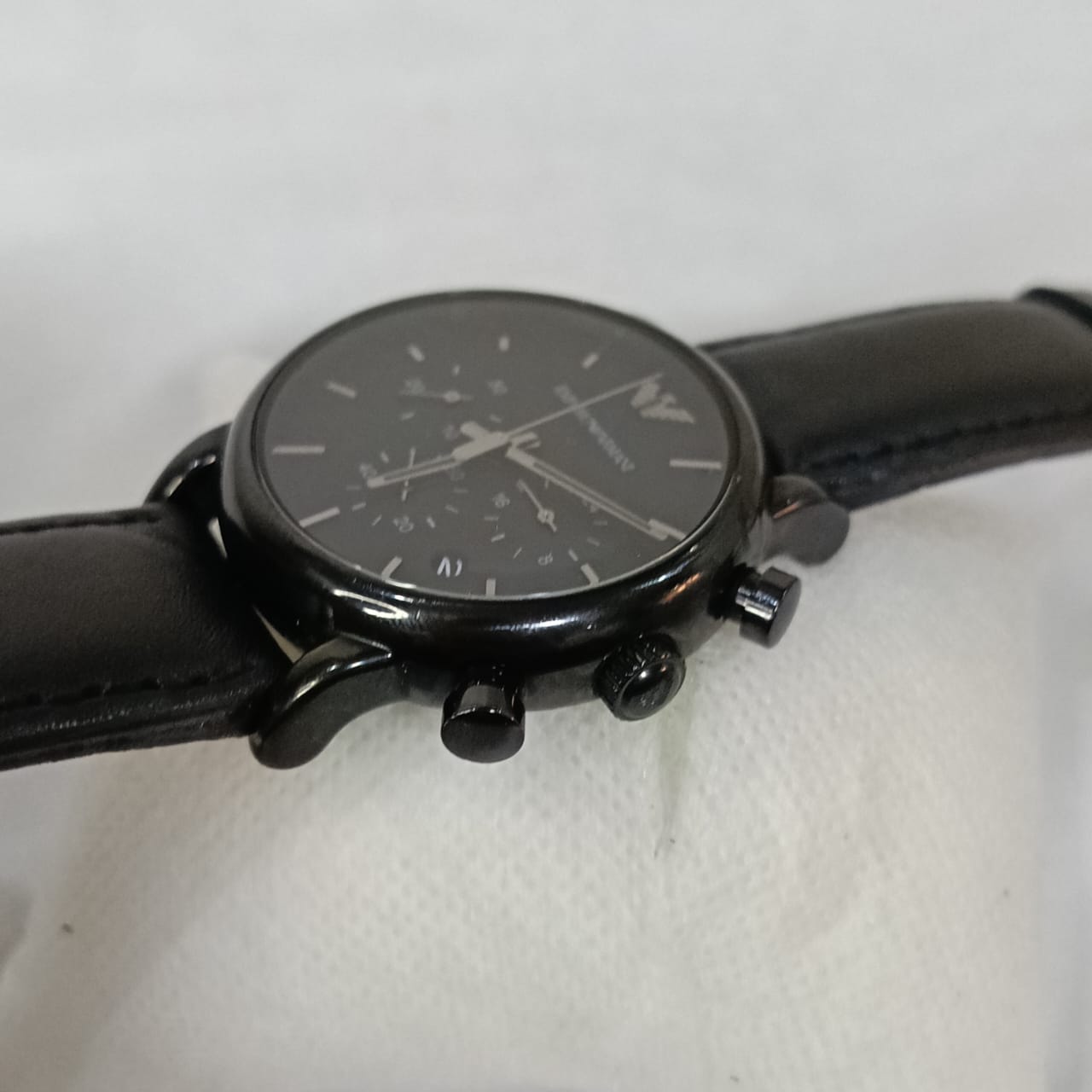 Montre emporio Armani homme plack plack chronographe Quartz