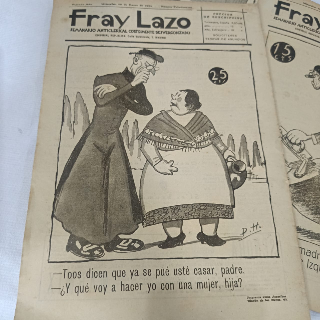 09 magazine fray lazo 1931/1932 vintage original