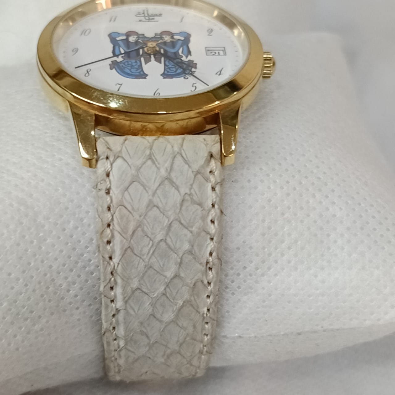 Montre muslima مسلمة automatique suisse original en plaqué or 10mm
